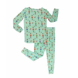 NEW LEV BABY kid's cole lounge pajama set in green